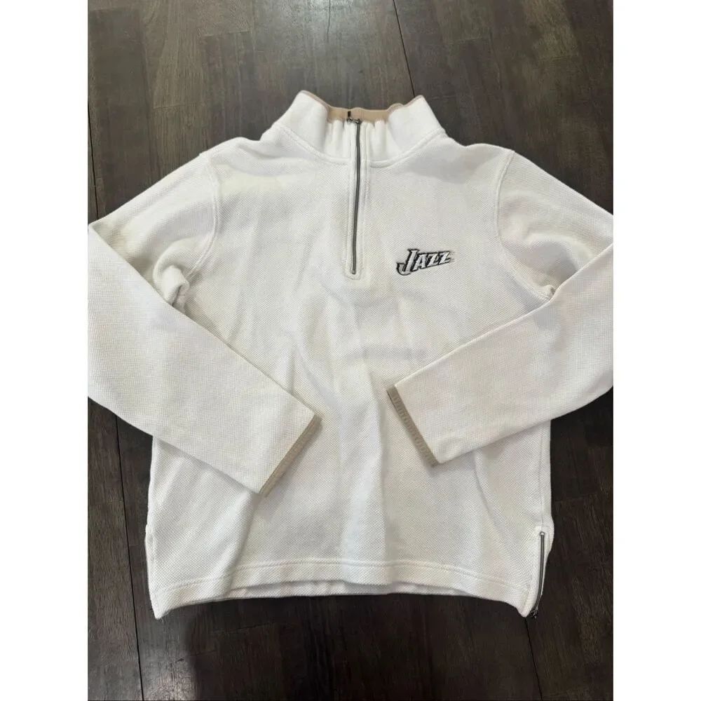 Utah Jazz Vintage White Pullover